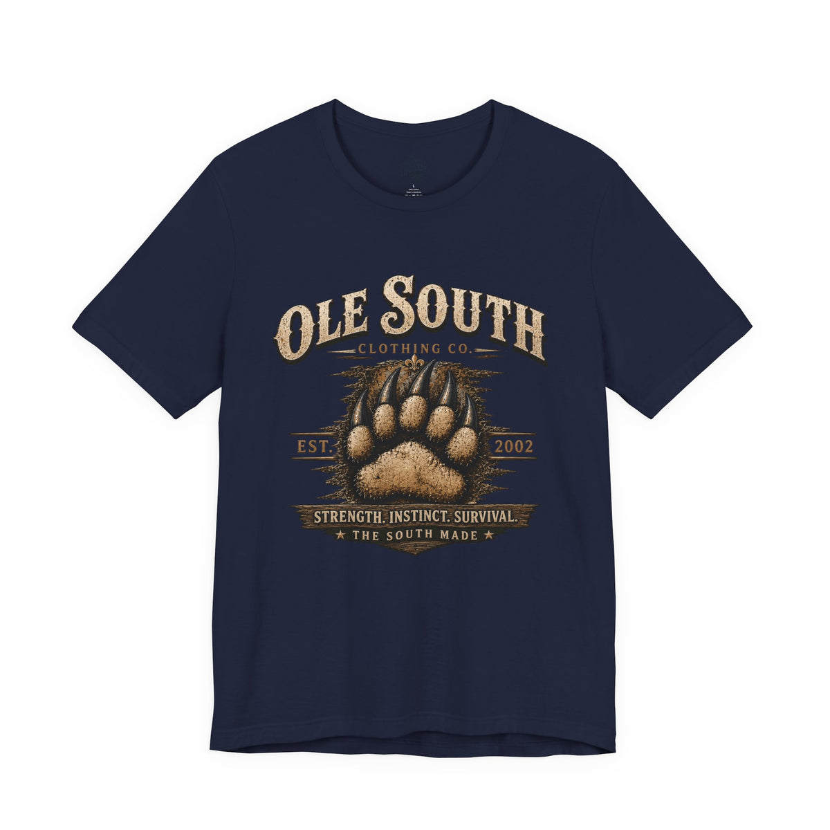 Ole South Bear Paw T-Shirt — Vintage Southern Outdoors Tee