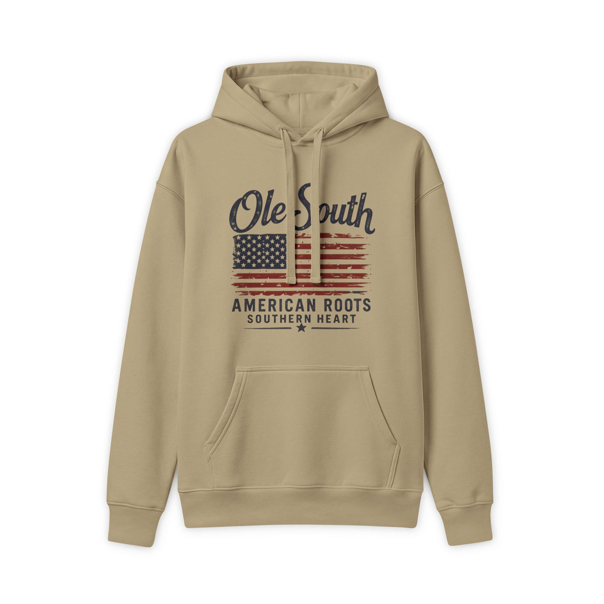 Ole South Hoodie - American Roots Distressed Flag Pullover