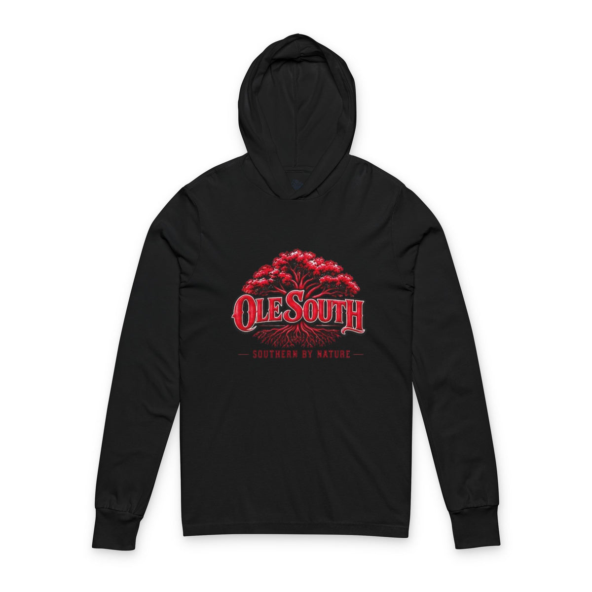 Ole South Hoodie Tee — 'Southern By Nature' Long-Sleeve Hooded Tee