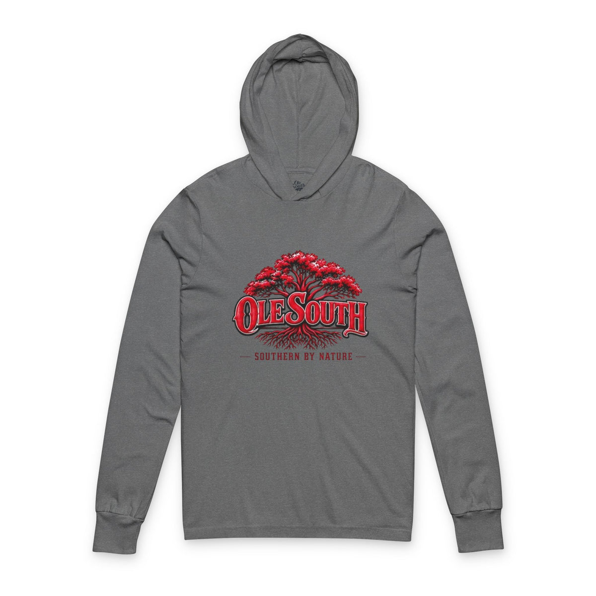 Ole South Hoodie Tee — 'Southern By Nature' Long-Sleeve Hooded Tee