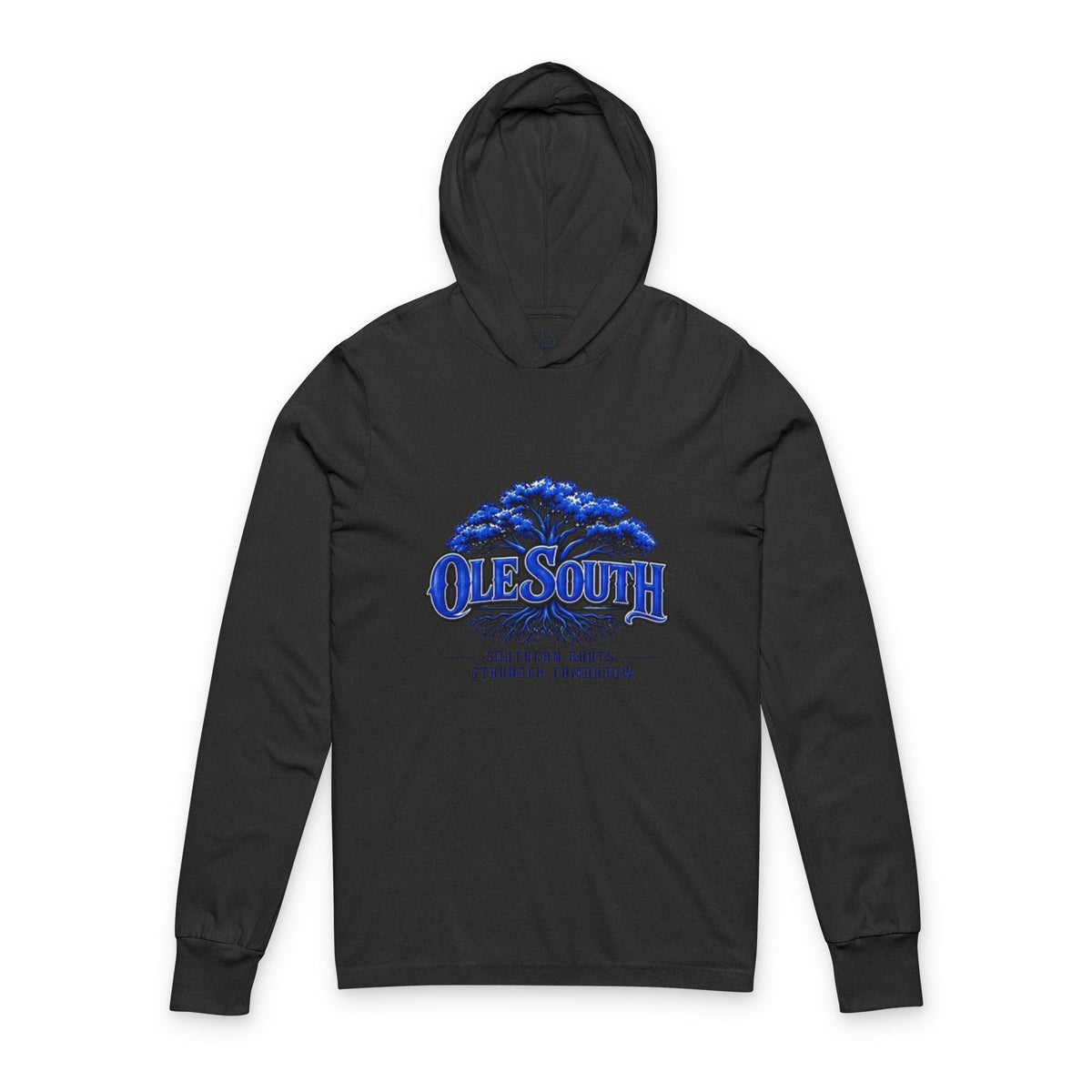 Southern Roots Hooded Long-Sleeve Tee — "Ole South" Graphic Southern Roots Stronger Tomorrow