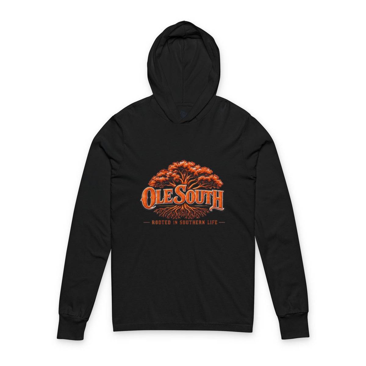 Southern Roots Hooded Long Sleeve Tee — "Ole South" Graphic Rooted in Southern Life