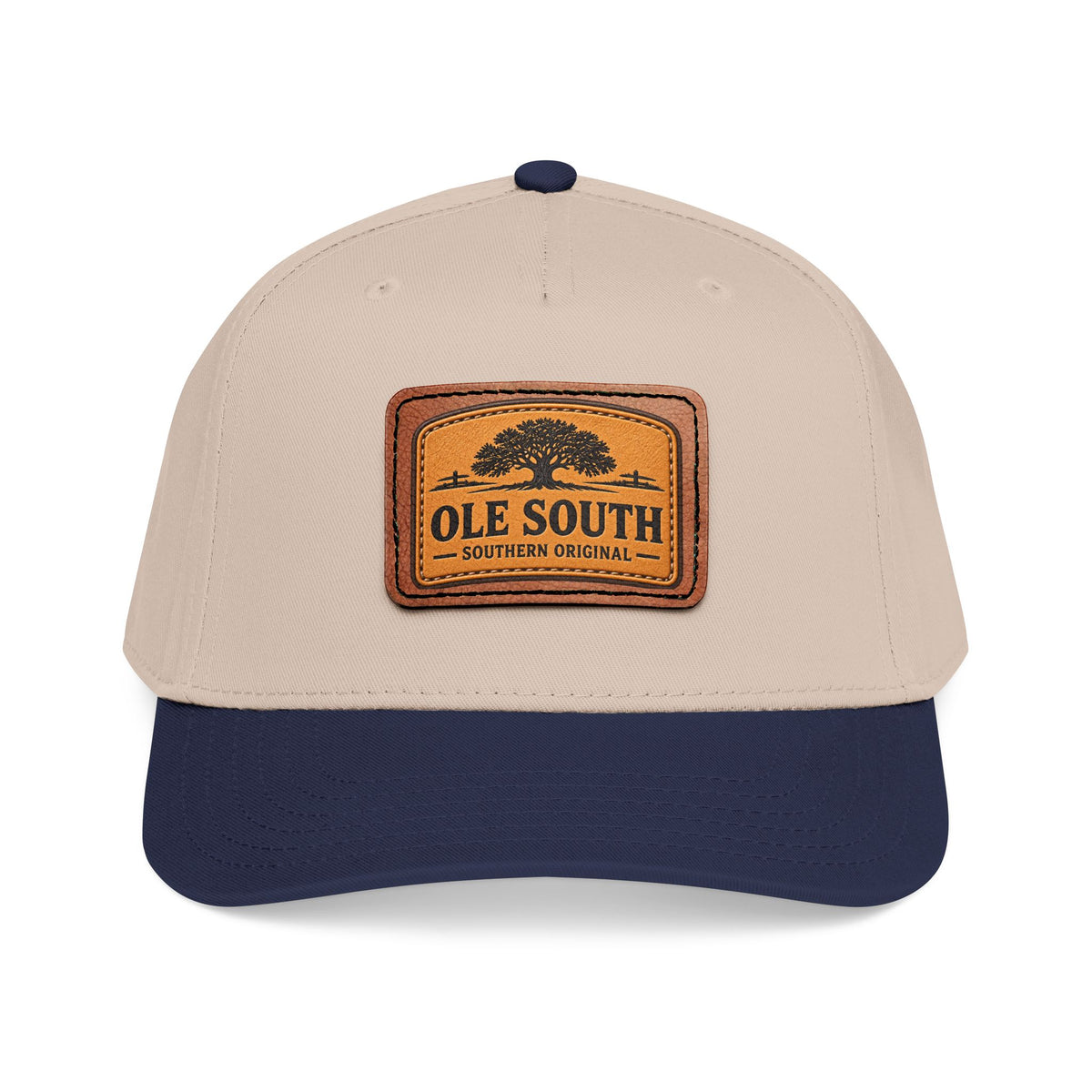 Ole South Leather Patch Baseball Cap - Southern Original Mid-Profile Hat