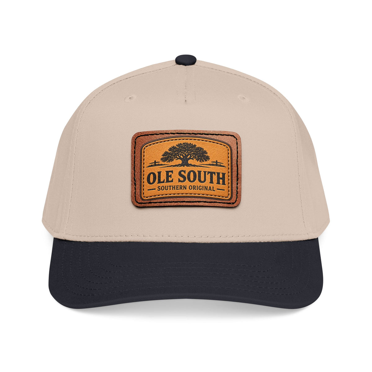 Ole South Leather Patch Baseball Cap - Southern Original Mid-Profile Hat