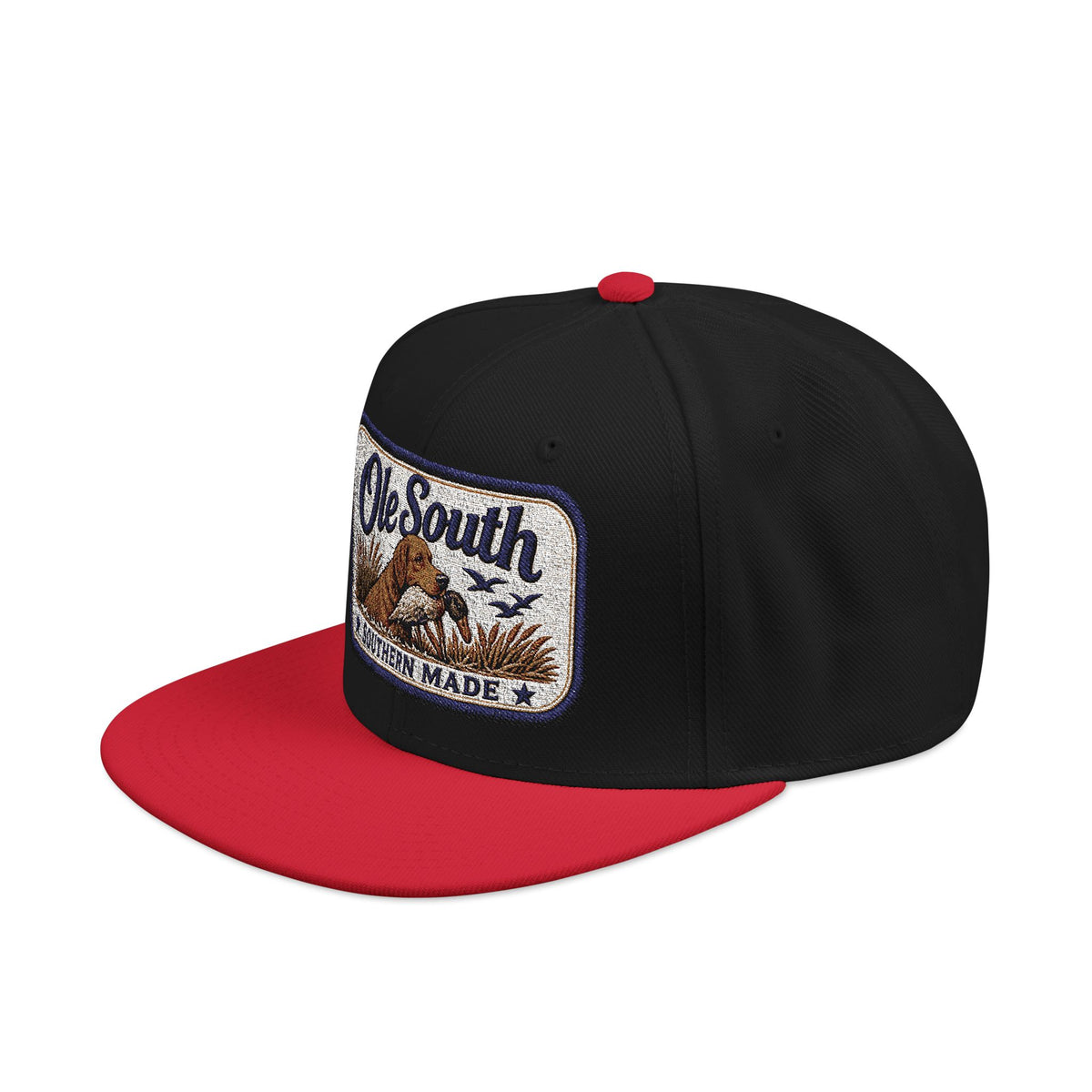 Embroidered 'South' Patch Snapback Hat — Vintage Outdoors Trucker Cap