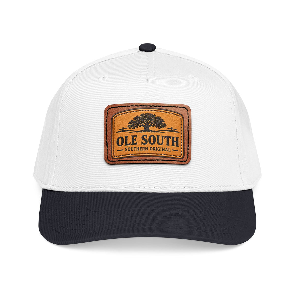 Ole South Leather Patch Baseball Cap - Southern Original Mid-Profile Hat