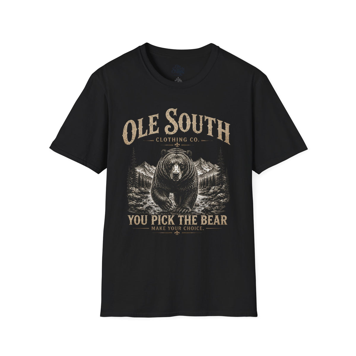 Bear Graphic T-Shirt — "Ole South: You Pick The Bear" Vintage Outdoors Tee