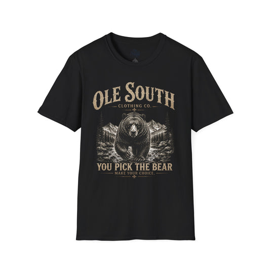 Bear Graphic T-Shirt — "Ole South: You Pick The Bear" Vintage Outdoors Tee