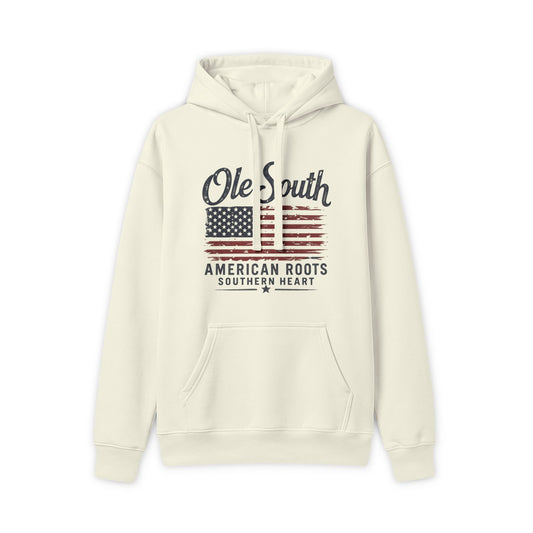 Ole South Hoodie - American Roots Distressed Flag Pullover