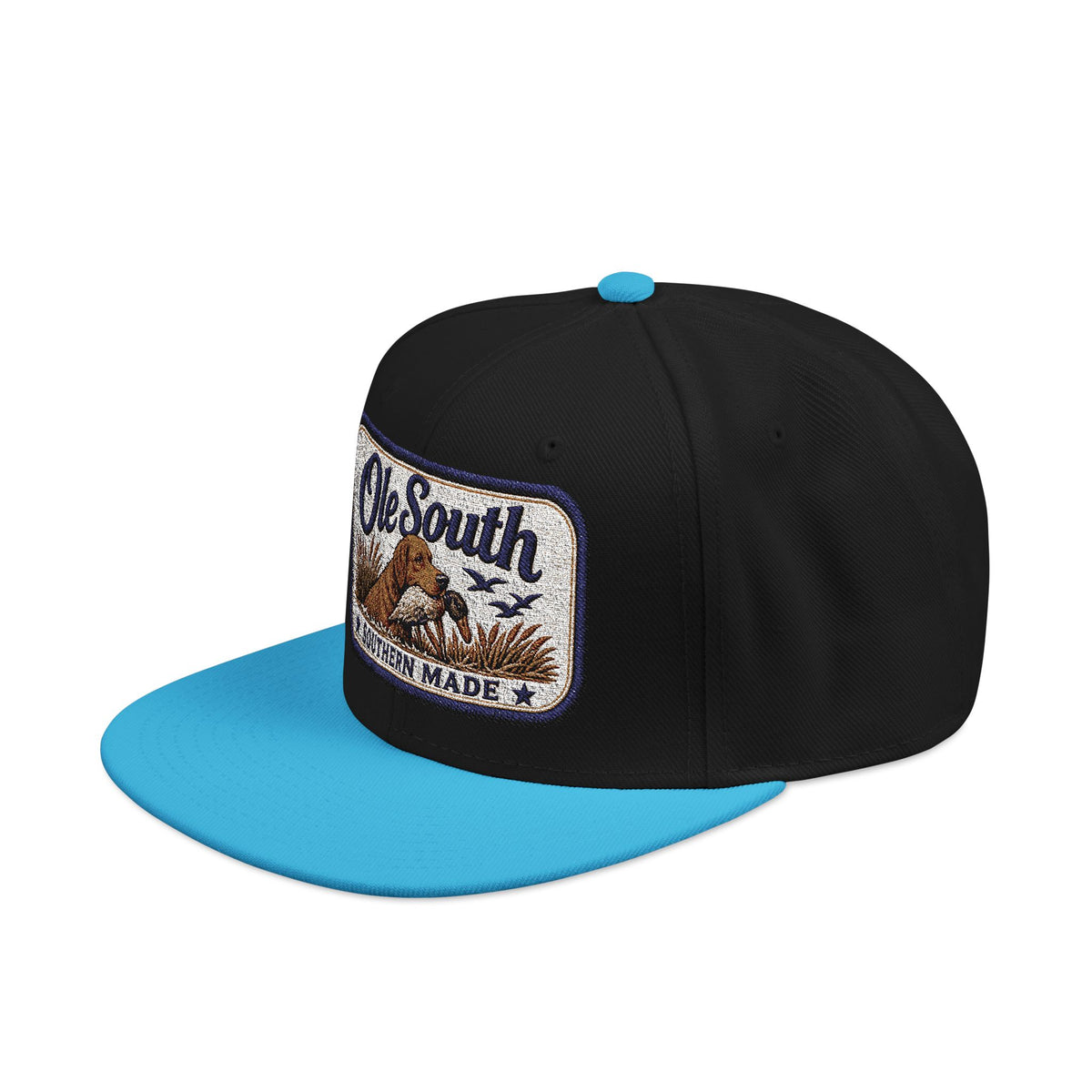 Embroidered 'South' Patch Snapback Hat — Vintage Outdoors Trucker Cap