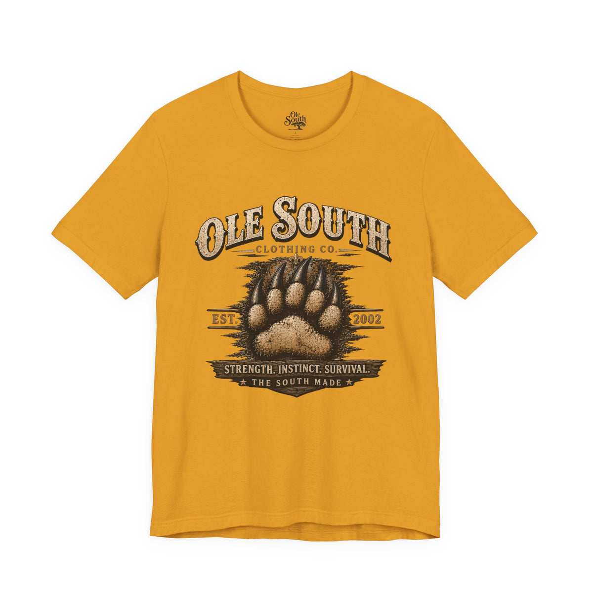Ole South Bear Paw T-Shirt — Vintage Southern Outdoors Tee