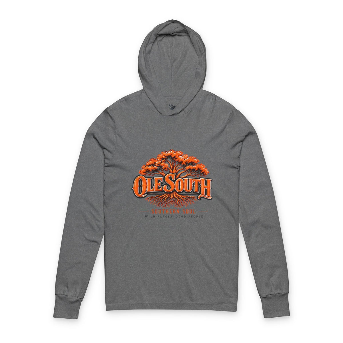 Ole South Hooded Long Sleeve Tee — Southern Soul Graphic