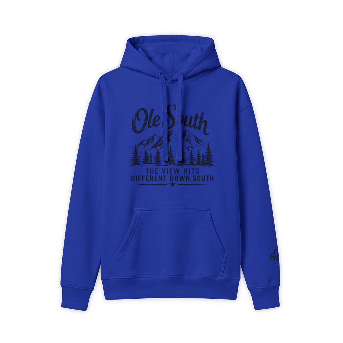 Ole South Mountain Hoodie — "The View Hits Different Down South" Cozy Pullover
