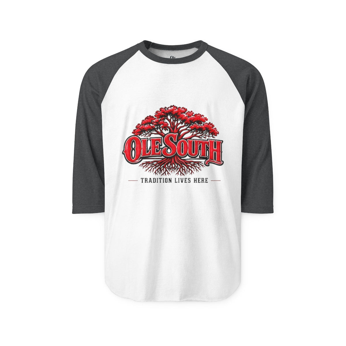 Ole South Raglan Shirt — Vintage Red Magnolia Baseball Tee