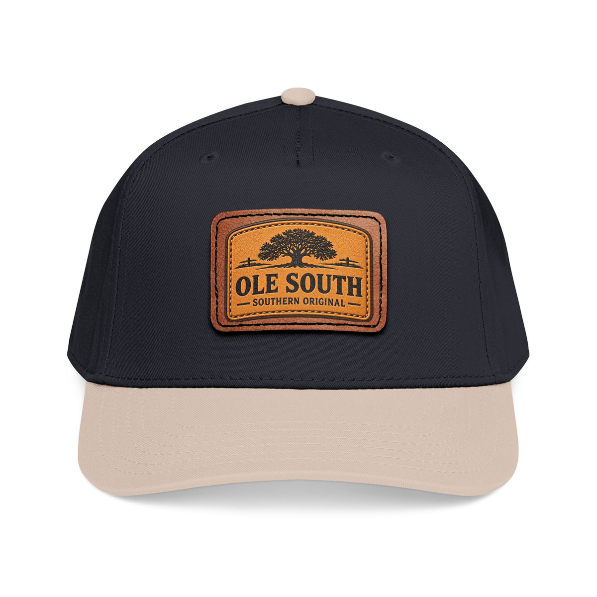 Ole South Leather Patch Baseball Cap - Southern Original Mid-Profile Hat