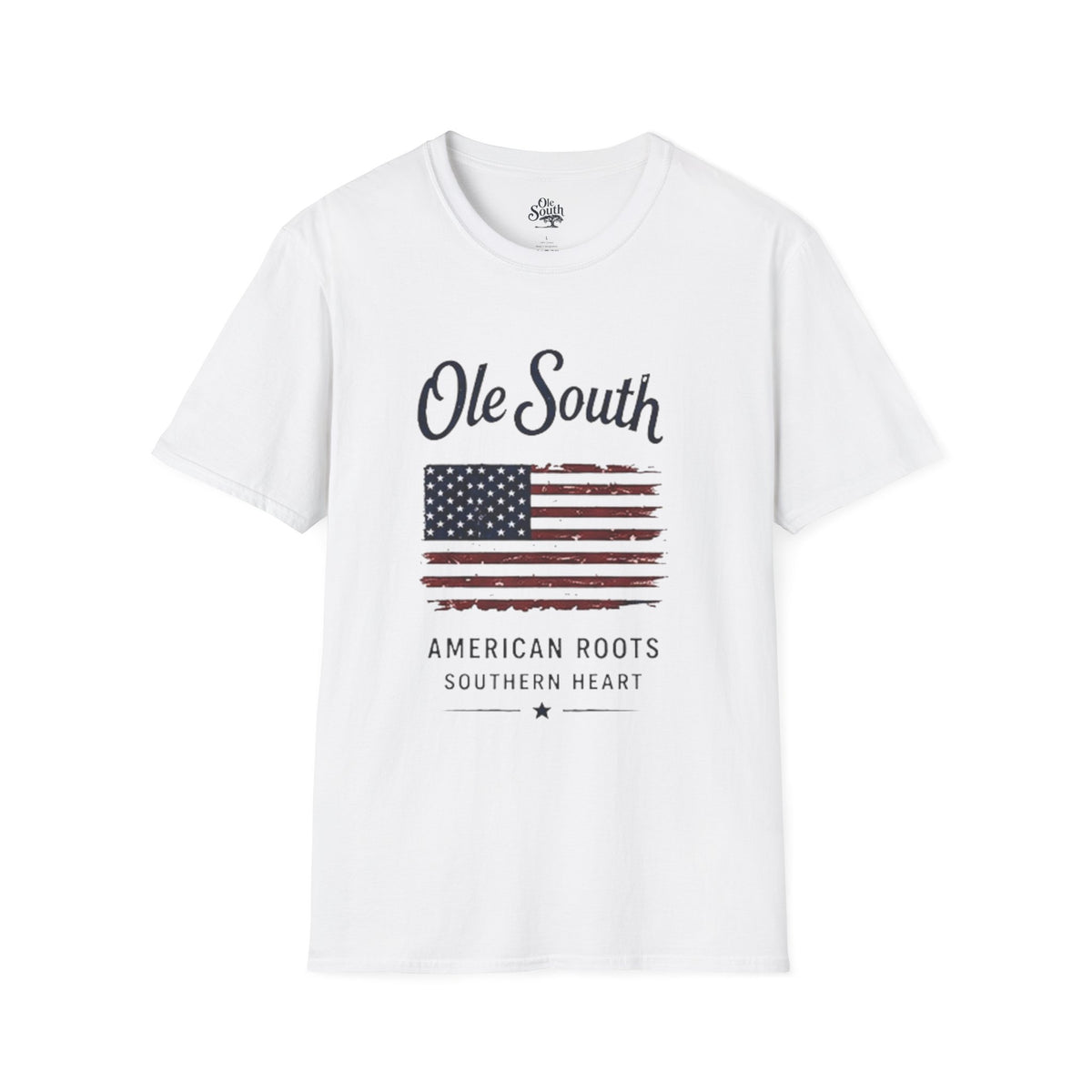 Ole South American Roots Flag T-Shirt — Southern Heart Patriotic Tee