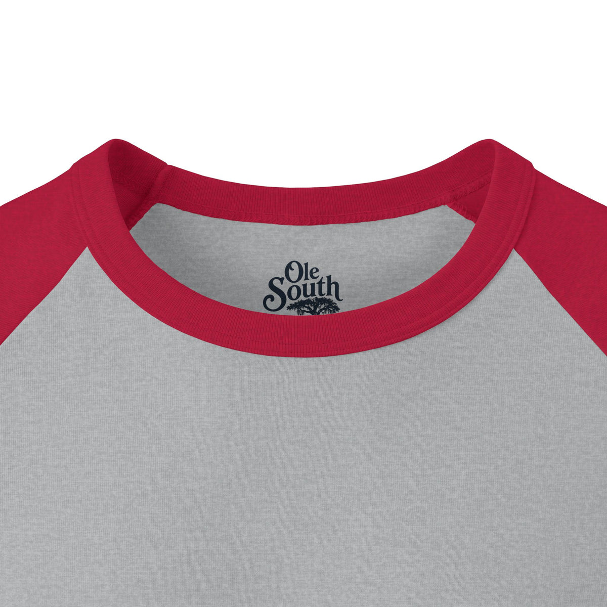 Ole South Raglan Shirt — Vintage Red Magnolia Baseball Tee