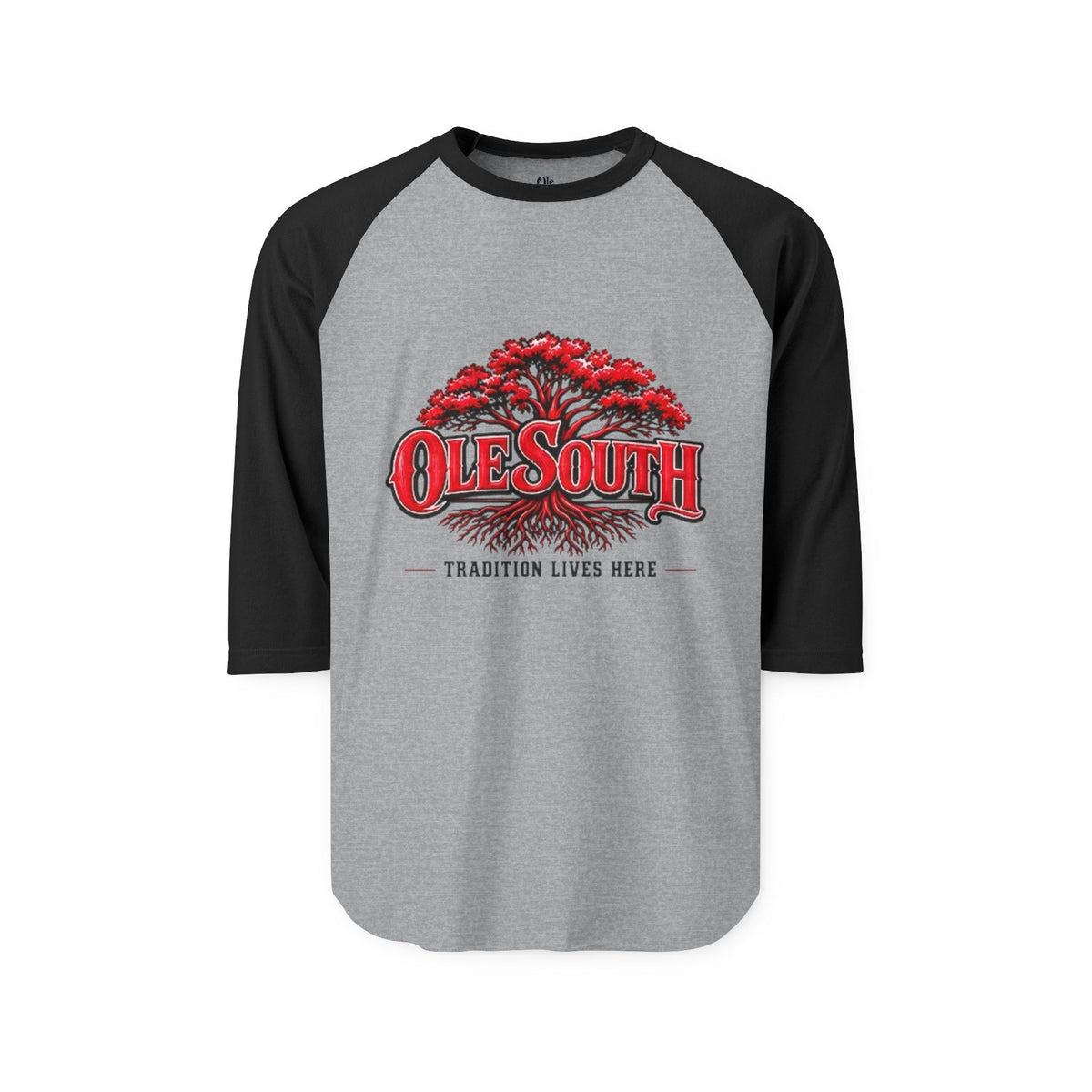 Ole South Raglan Shirt — Vintage Red Magnolia Baseball Tee