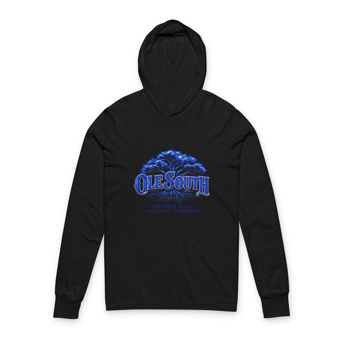 Southern Roots Hooded Long-Sleeve Tee — "Ole South" Graphic Southern Roots Stronger Tomorrow