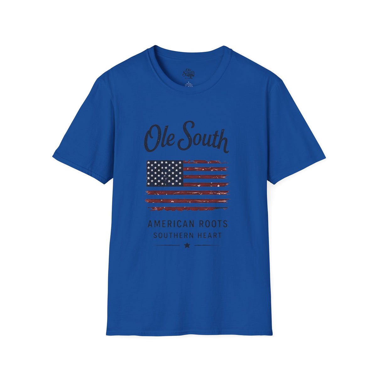 Ole South American Roots Flag T-Shirt — Southern Heart Patriotic Tee
