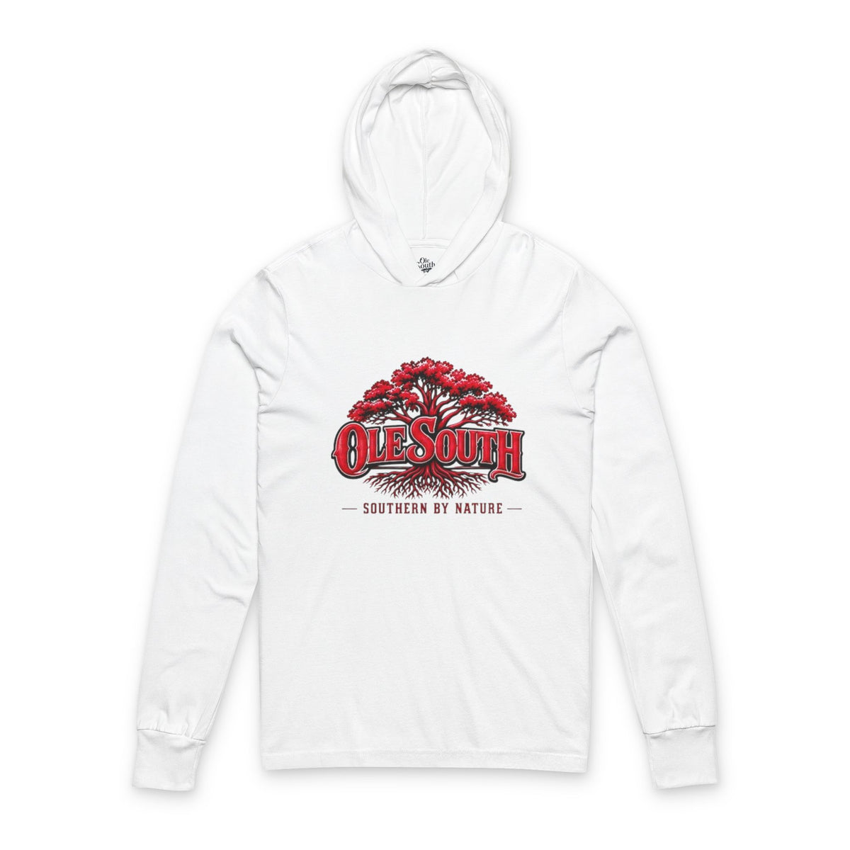 Ole South Hoodie Tee — 'Southern By Nature' Long-Sleeve Hooded Tee