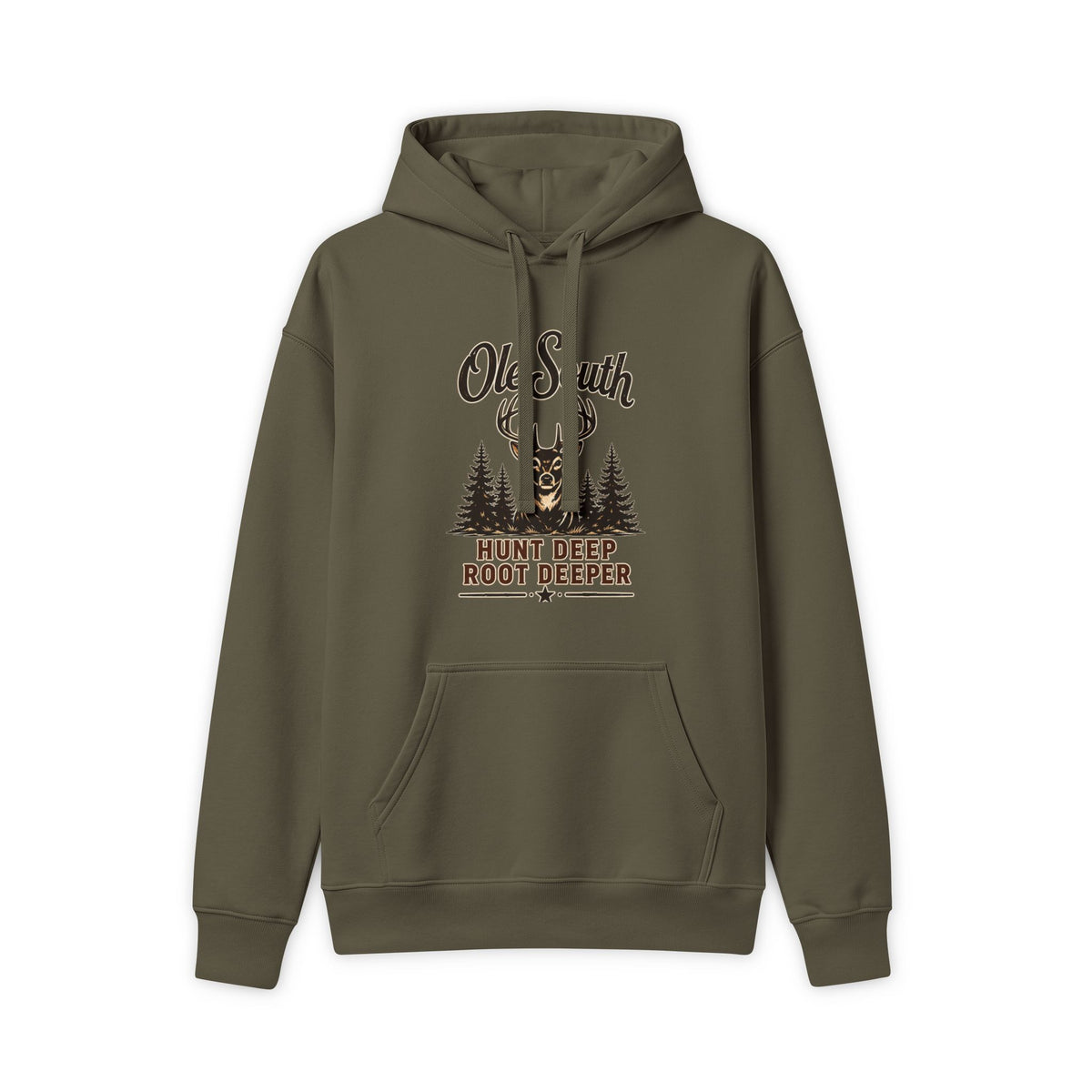 Hunting Hoodie - "Old South Hunt Deep Root Deeper" Pullover