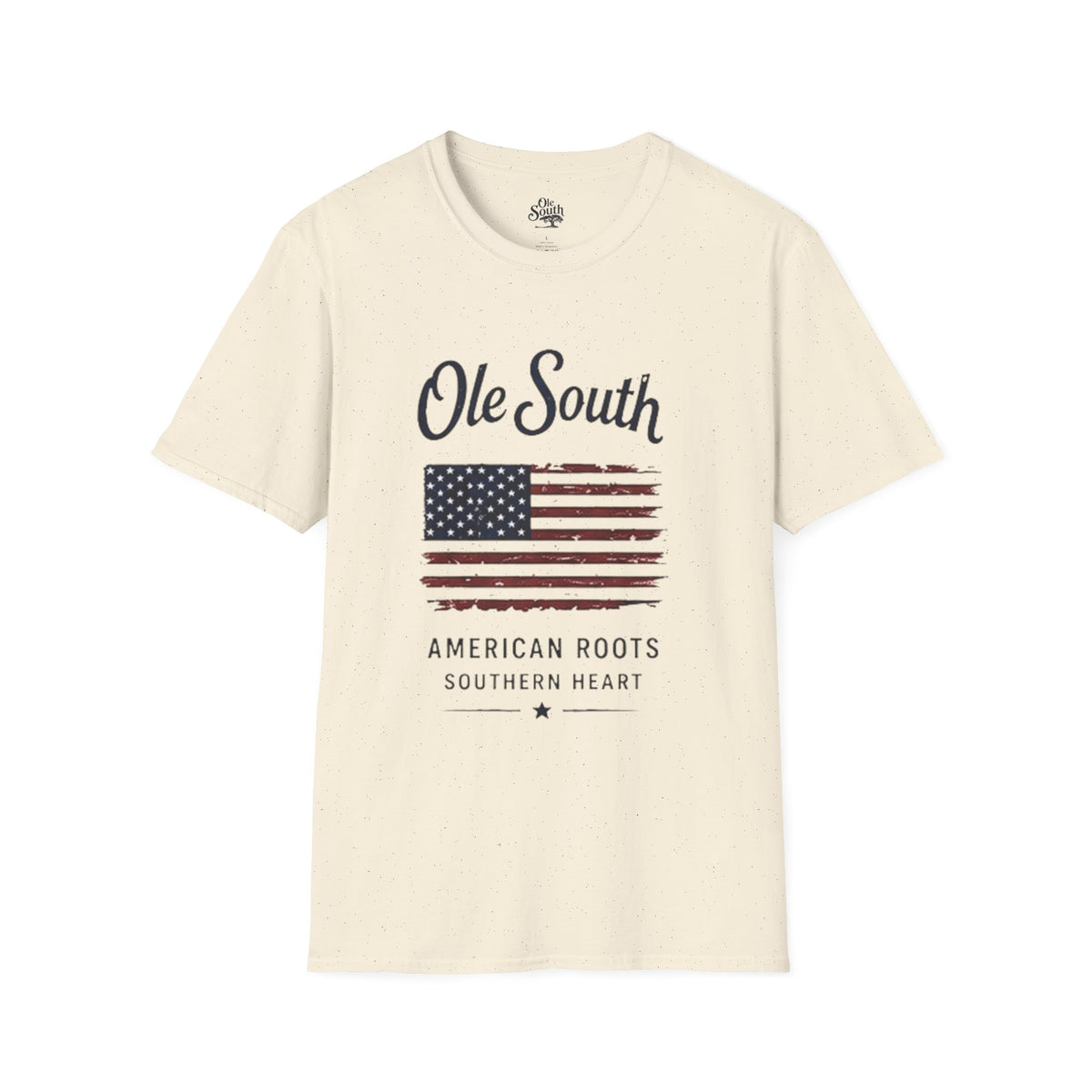 Ole South American Roots Flag T-Shirt — Southern Heart Patriotic Tee