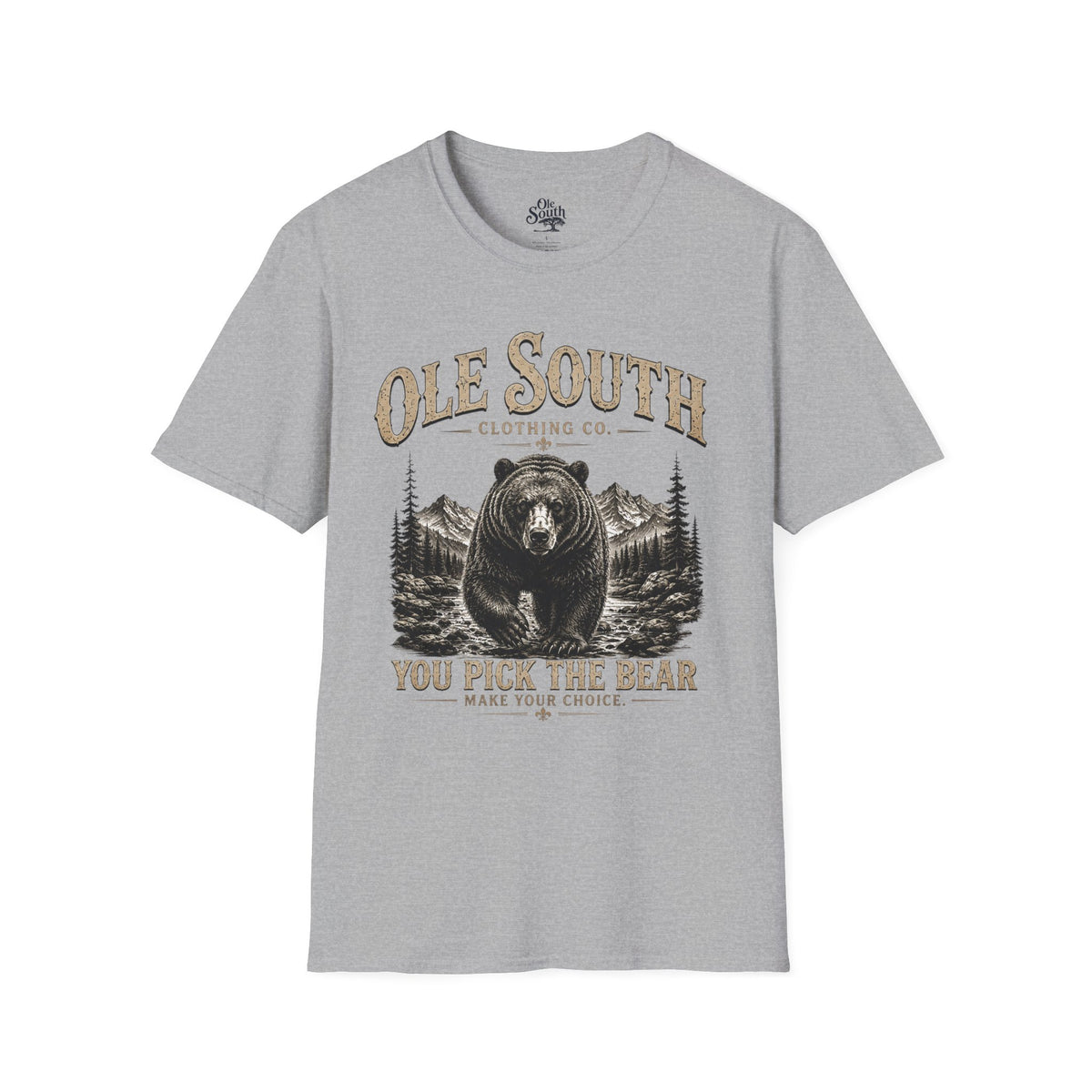 Bear Graphic T-Shirt — "Ole South: You Pick The Bear" Vintage Outdoors Tee