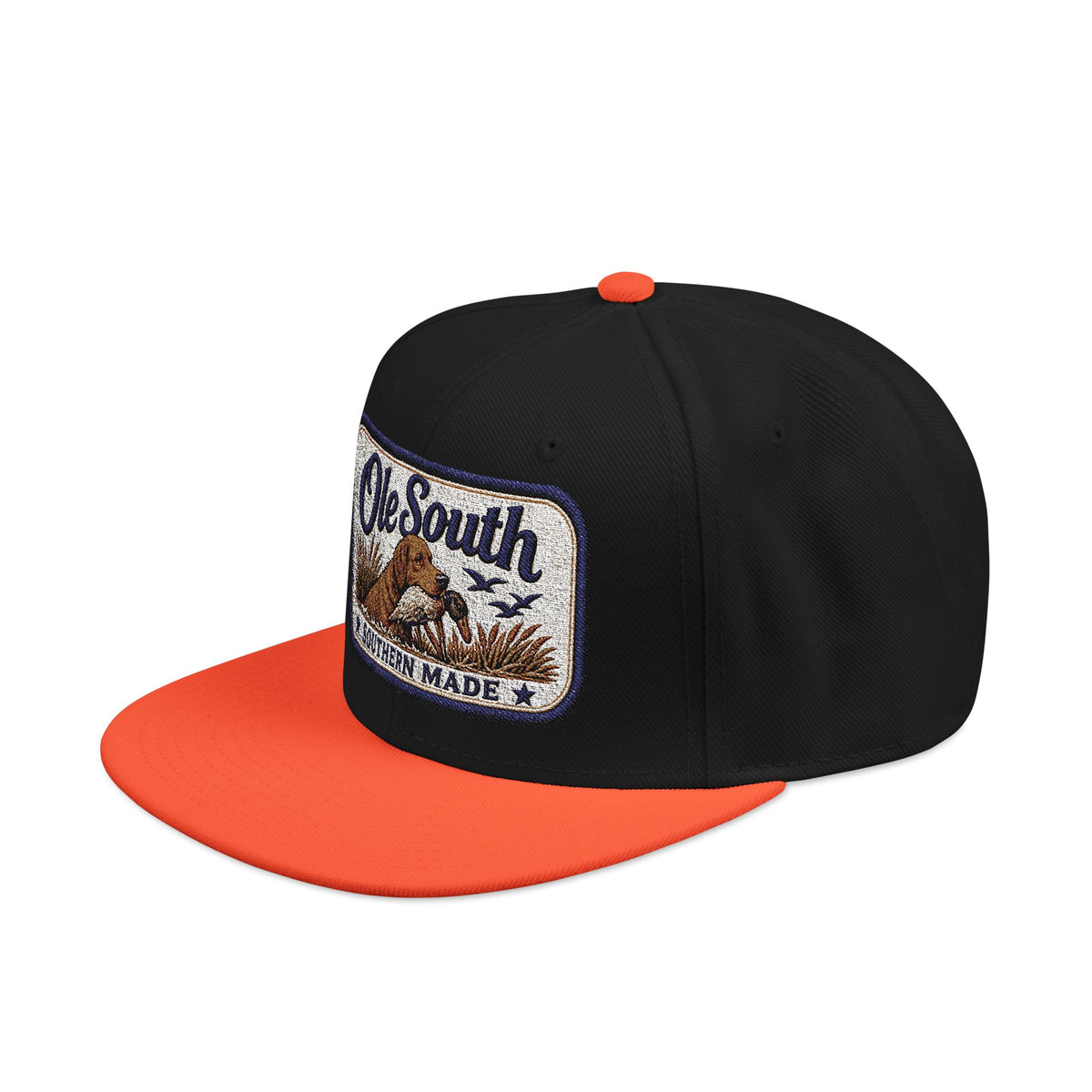Embroidered 'South' Patch Snapback Hat — Vintage Outdoors Trucker Cap