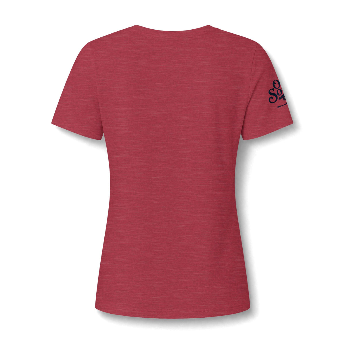 Ole South 'Built Different' V-Neck Tee — Southern Tree Graphic Women's T-Shirt