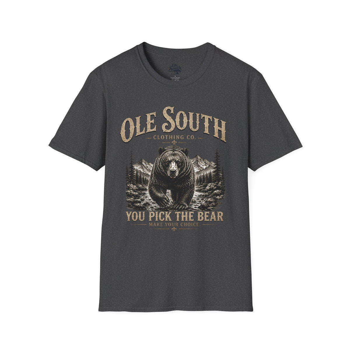 Bear Graphic T-Shirt — "Ole South: You Pick The Bear" Vintage Outdoors Tee