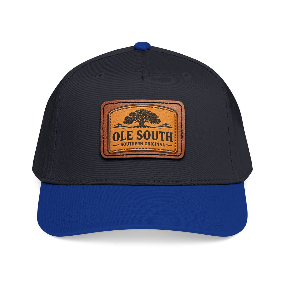 Ole South Leather Patch Baseball Cap - Southern Original Mid-Profile Hat