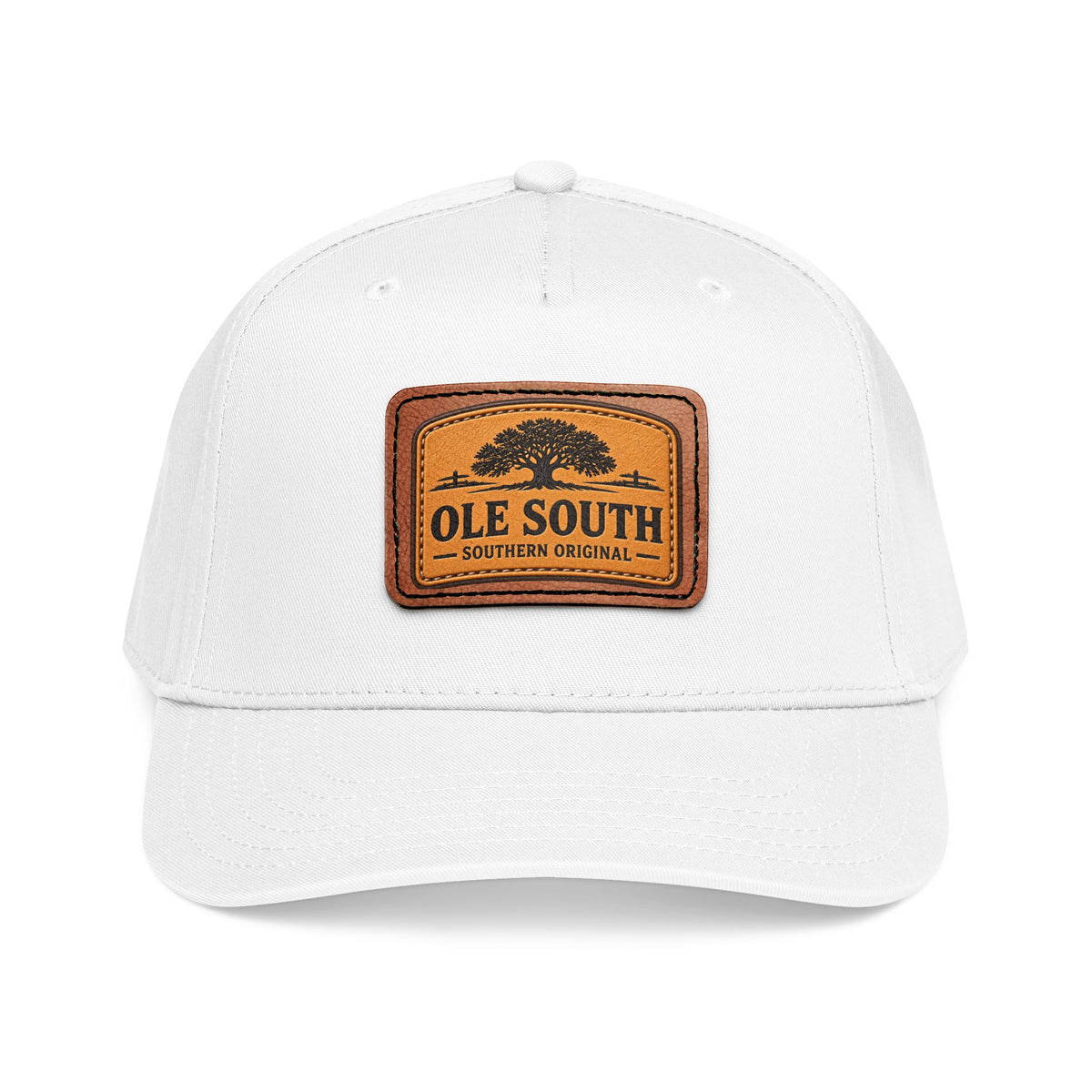 Ole South Leather Patch Baseball Cap - Southern Original Mid-Profile Hat