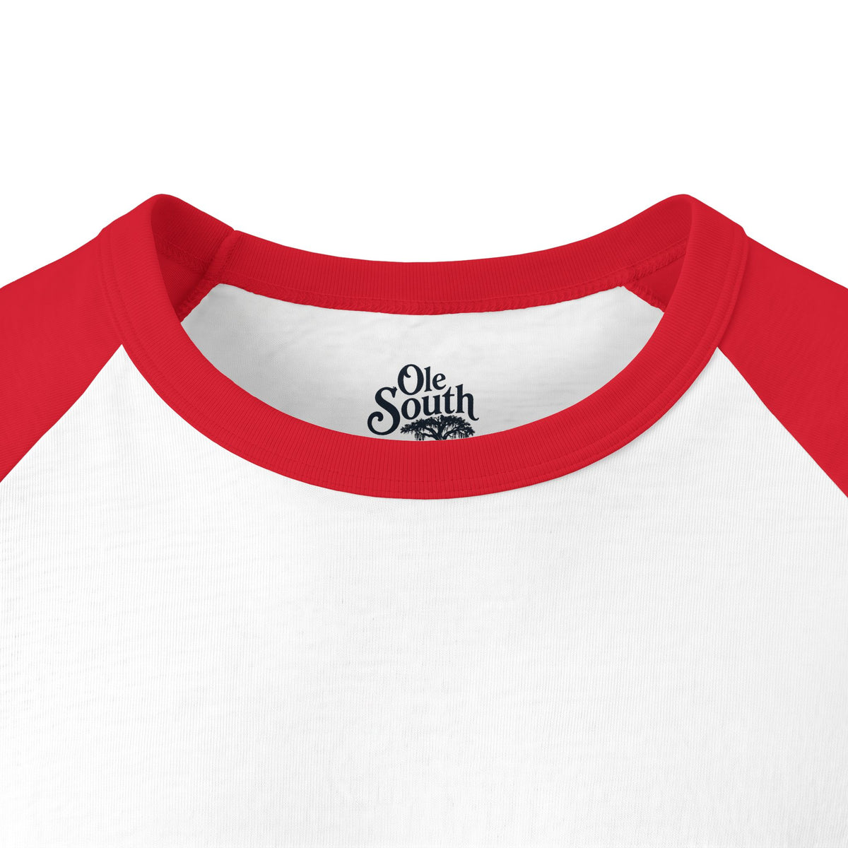 Ole South Raglan Shirt — Vintage Red Magnolia Baseball Tee