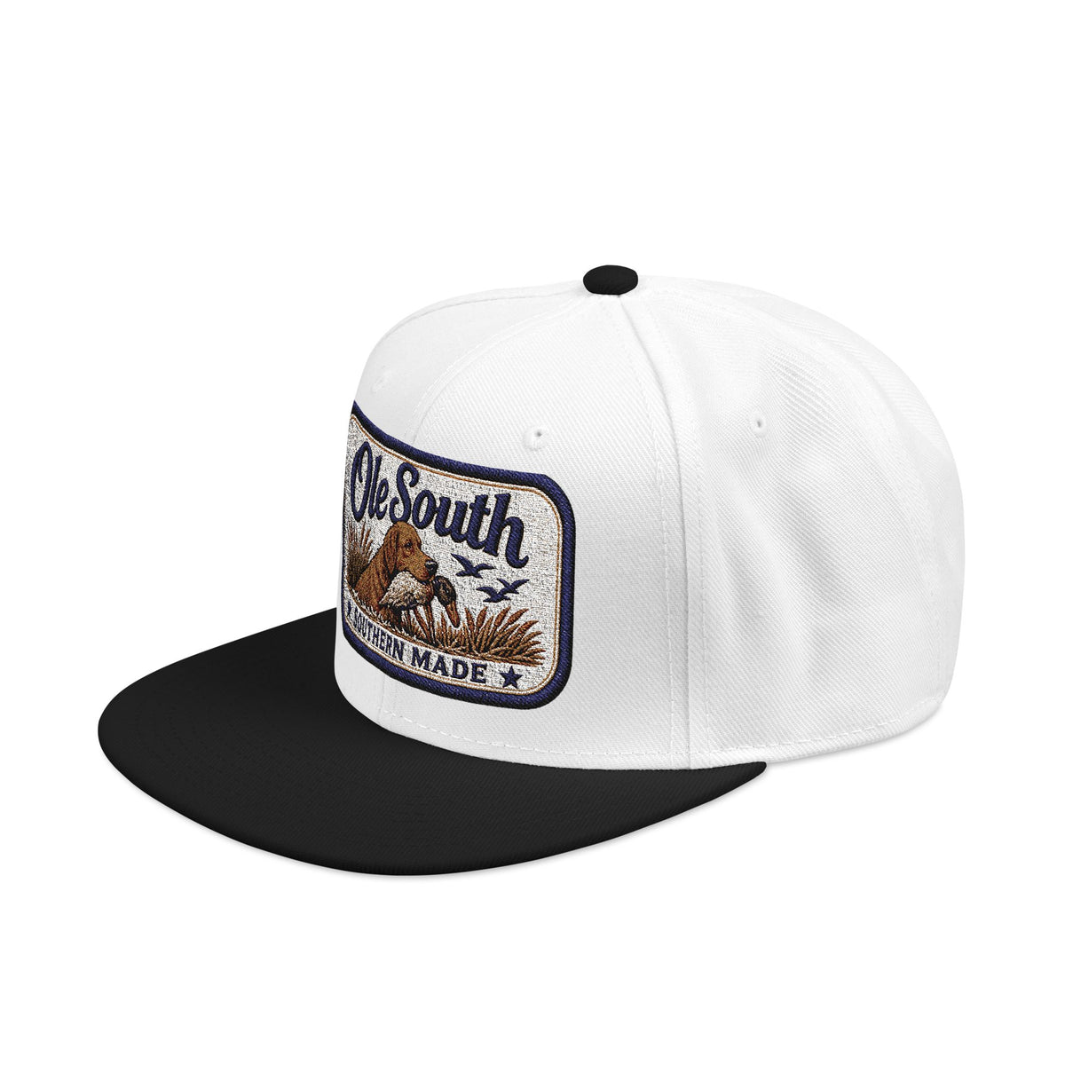 Embroidered 'South' Patch Snapback Hat — Vintage Outdoors Trucker Cap