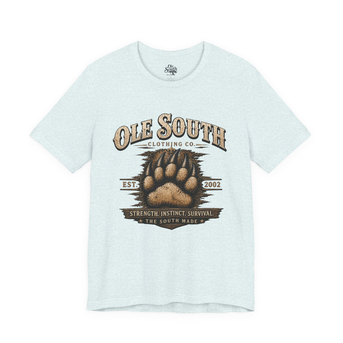 Ole South Bear Paw T-Shirt — Vintage Southern Outdoors Tee
