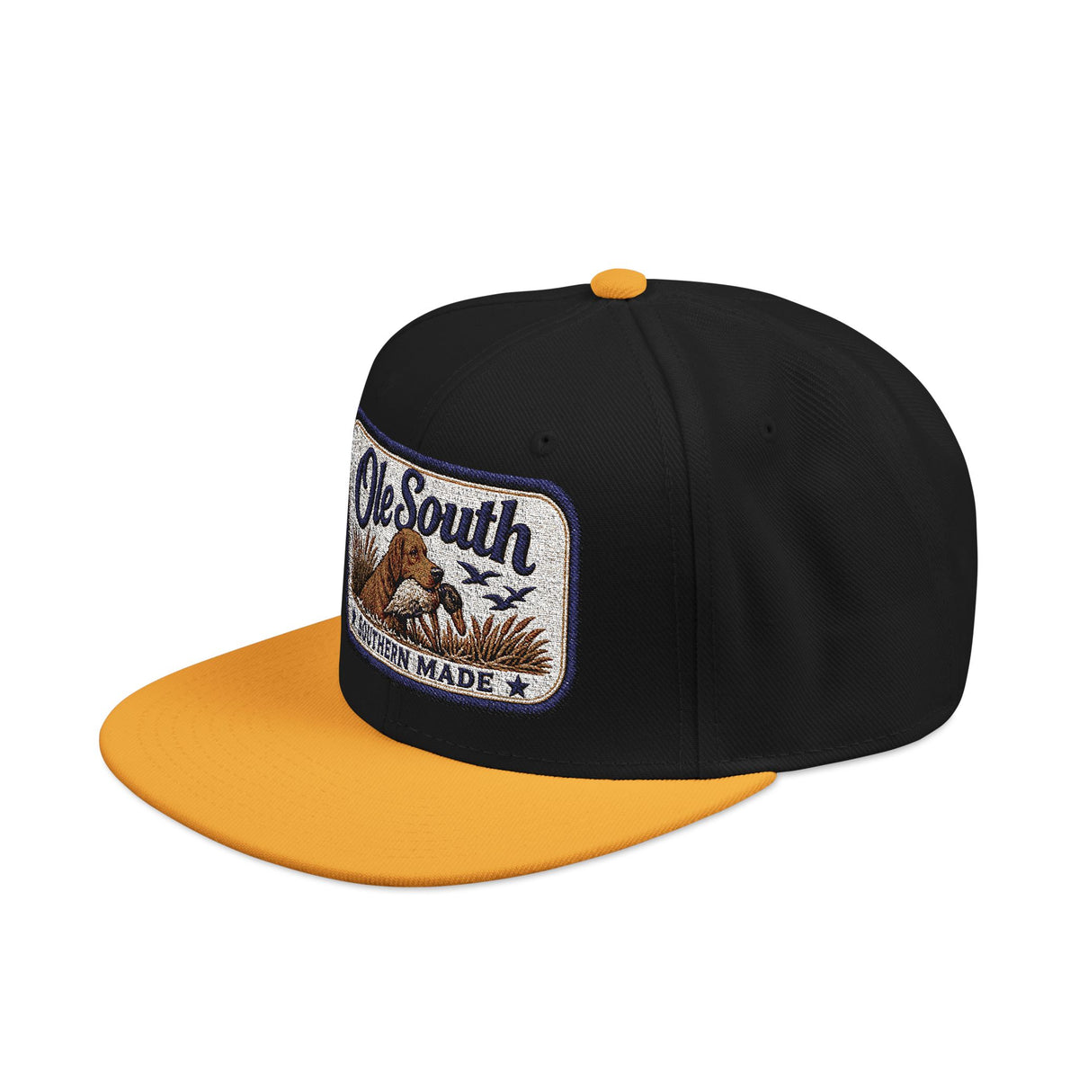 Embroidered 'South' Patch Snapback Hat — Vintage Outdoors Trucker Cap