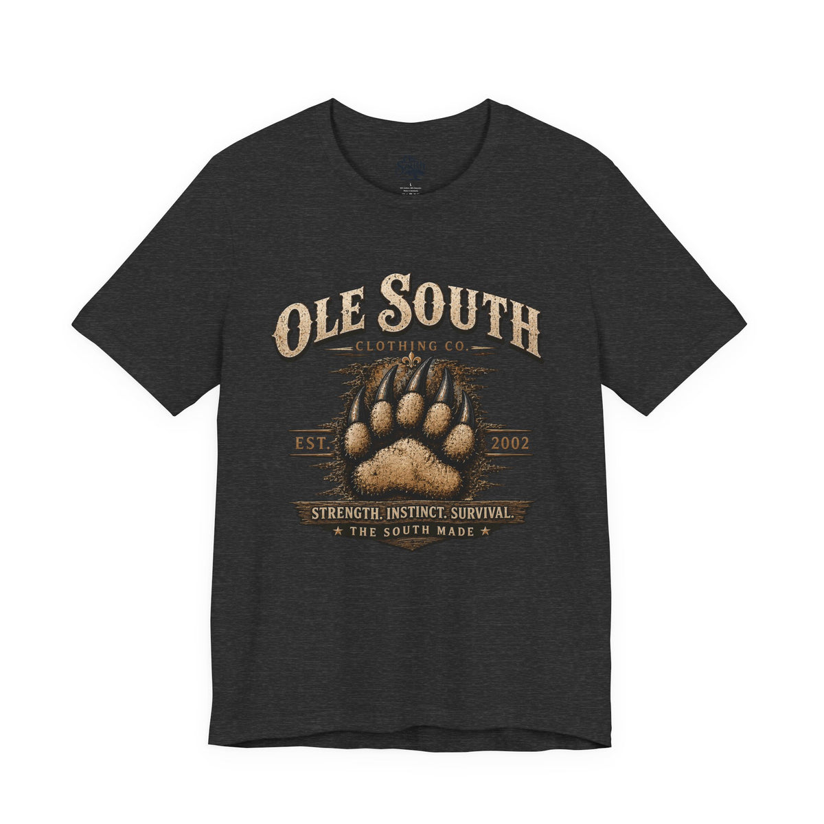 Ole South Bear Paw T-Shirt — Vintage Southern Outdoors Tee