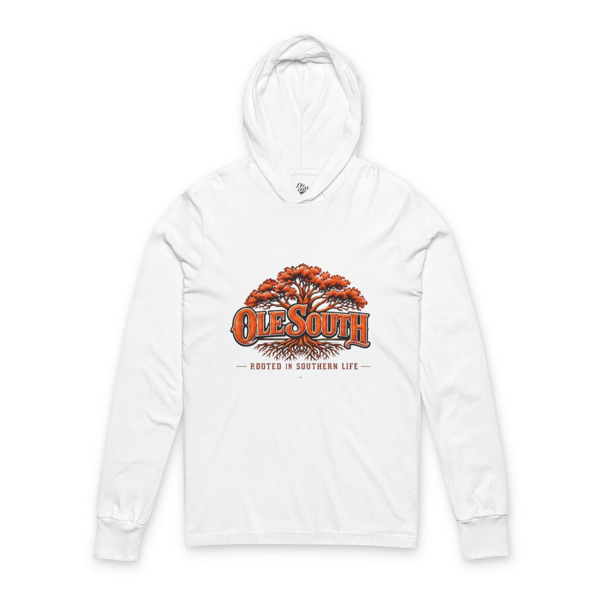 Southern Roots Hooded Long Sleeve Tee — "Ole South" Graphic Rooted in Southern Life