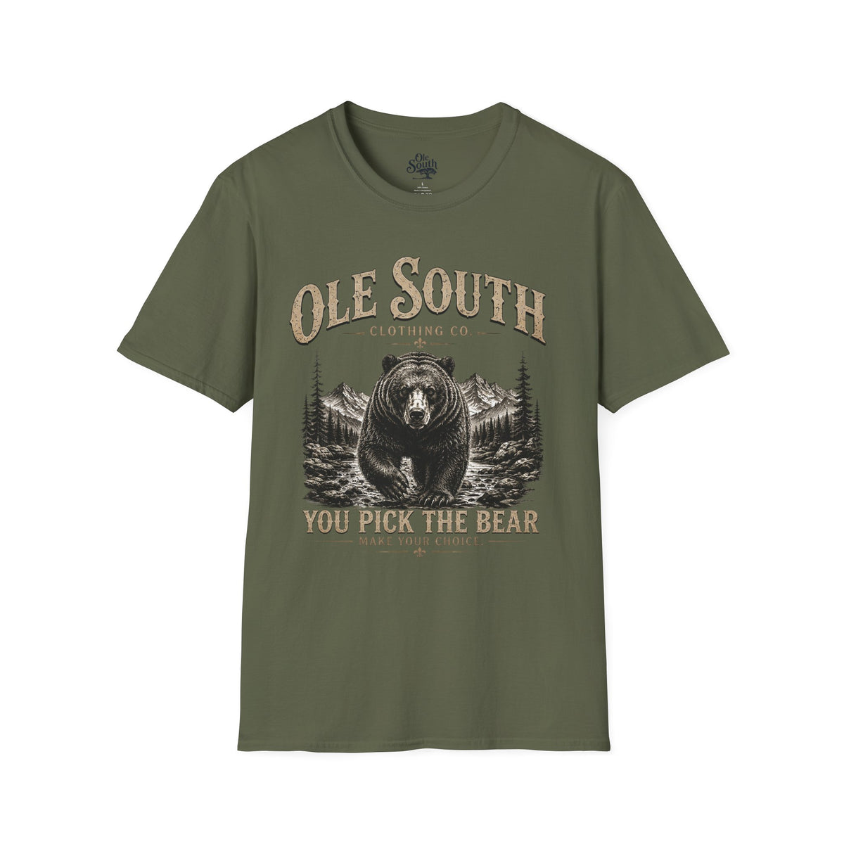 Bear Graphic T-Shirt — "Ole South: You Pick The Bear" Vintage Outdoors Tee