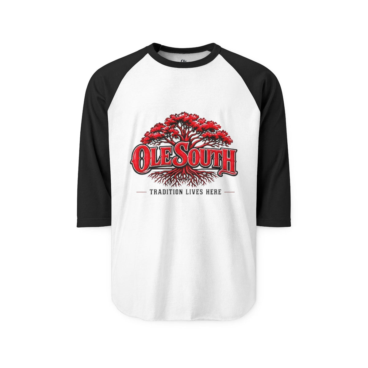 Ole South Raglan Shirt — Vintage Red Magnolia Baseball Tee