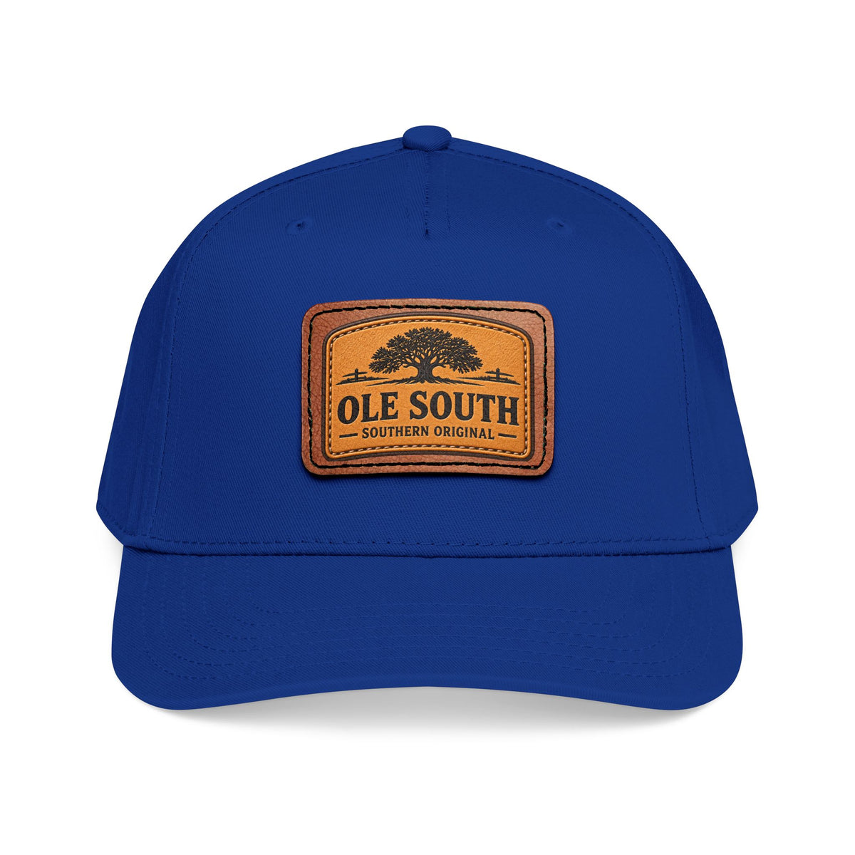 Ole South Leather Patch Baseball Cap - Southern Original Mid-Profile Hat