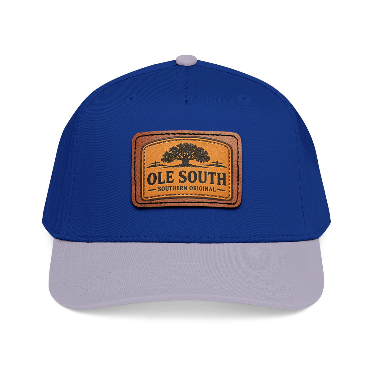 Ole South Leather Patch Baseball Cap - Southern Original Mid-Profile Hat