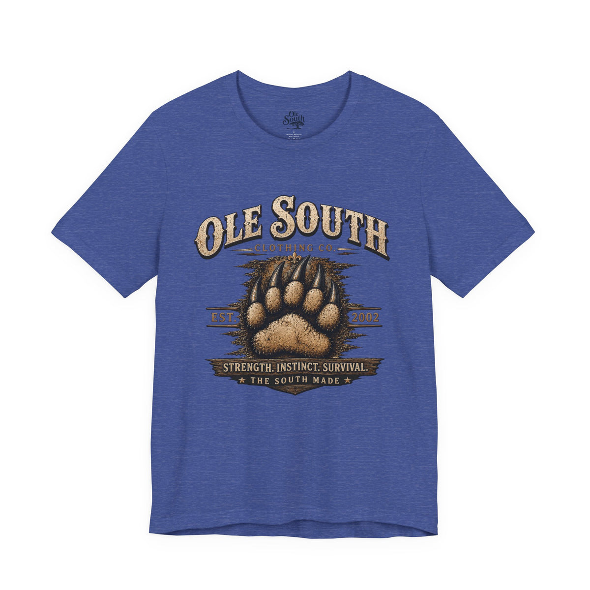 Ole South Bear Paw T-Shirt — Vintage Southern Outdoors Tee